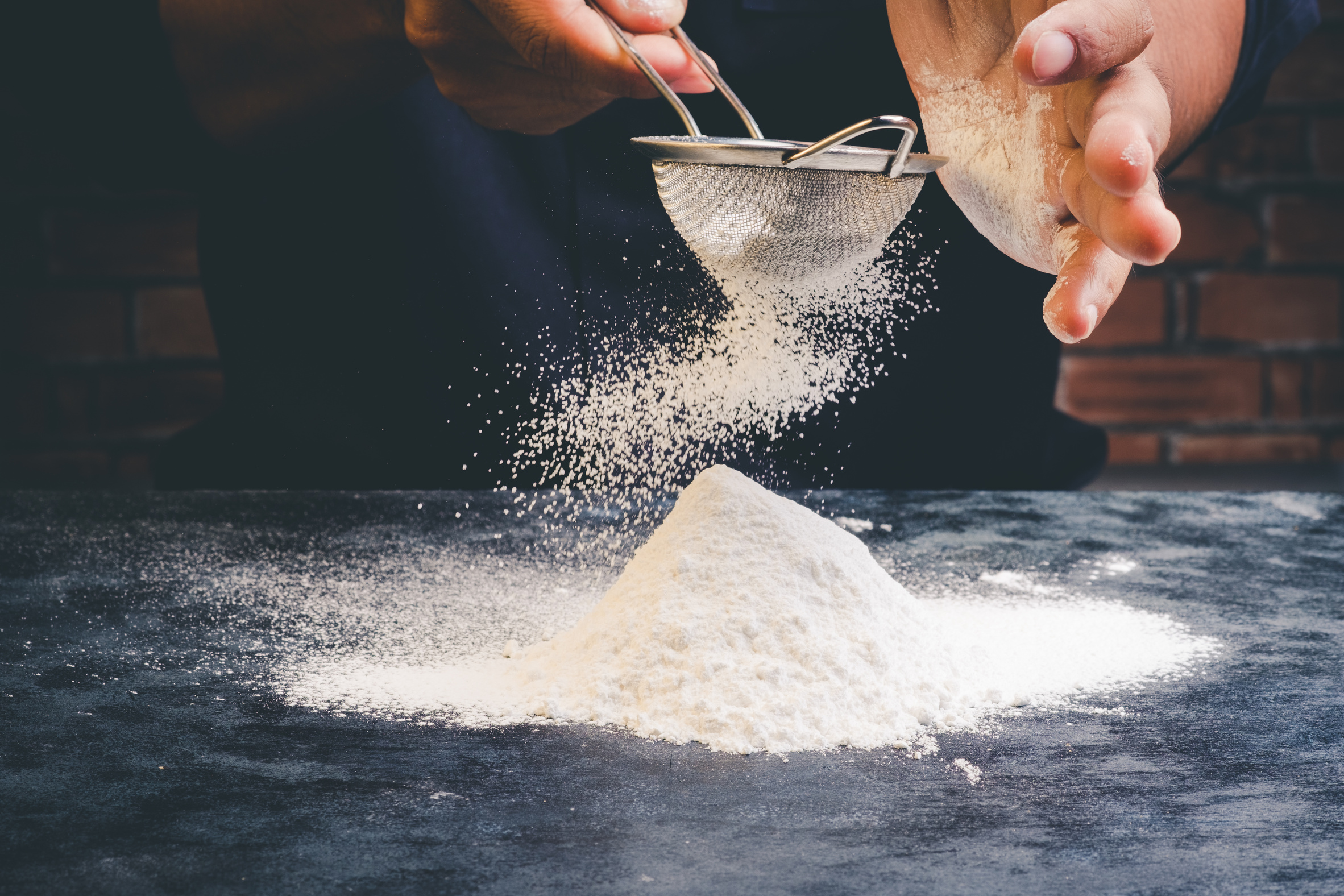 Sift flour